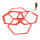 Set De 6 Aros Hexagonal Entrenamiento Coordinación Cmb000698