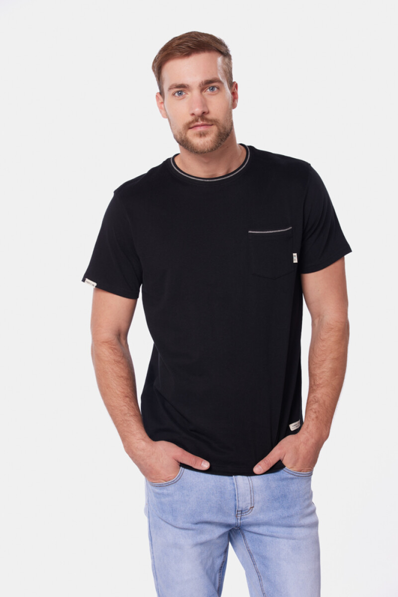 REMERA LISA - Negro 