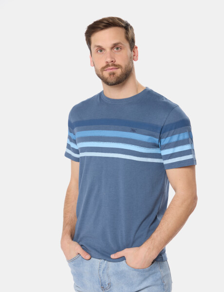 REMERA RAYADA Piedra
