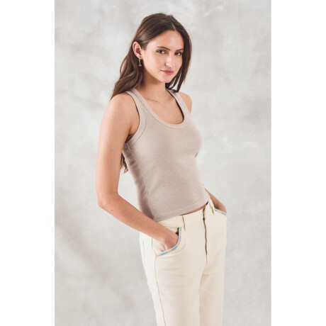 Musculosa Lurex Crudo