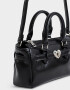 City Romántico Cartera City Con Broche - Negro