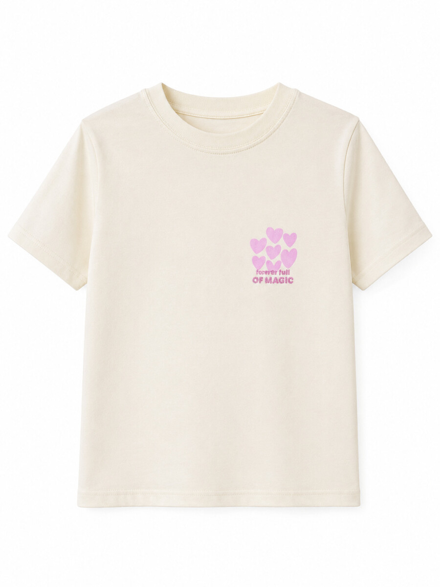 REMERA ELAINA BLOOM - CRUDO 