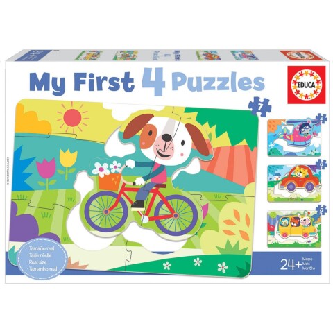 Set Puzzle Transporte Rompecabezas Animales Perro Educa Set Puzzle Transporte Rompecabezas Animales Perro Educa