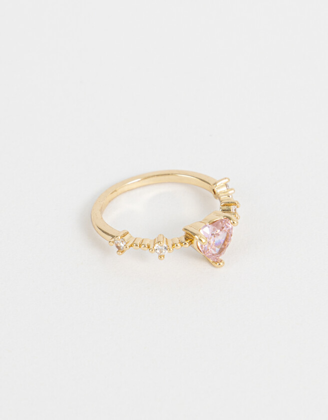 Anillos Chicos Con corazón Anillo Chico Con Corazón - Dorado