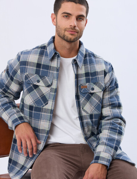 CAMPERA DE VIYELA CON FORRO DE CORDERITO Denim