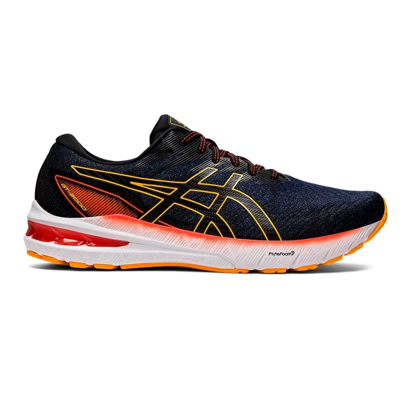 Asics Gt-2000 10 Azul Oscuro-amarillo