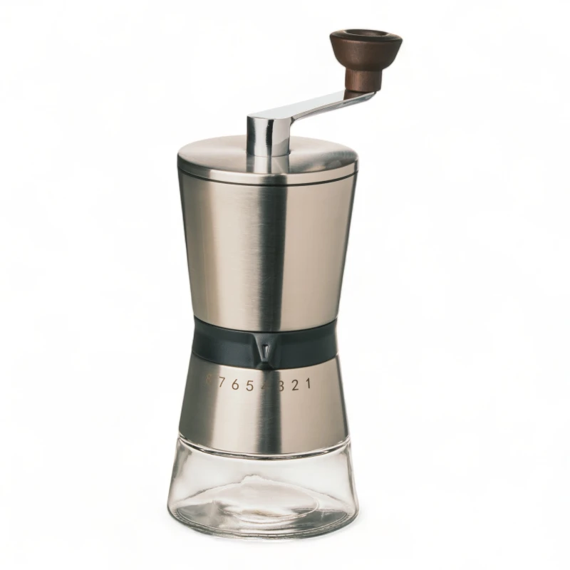 Molinillo De Café Manual 8 Moliendas Capac 200ml 60gr Granos Silver