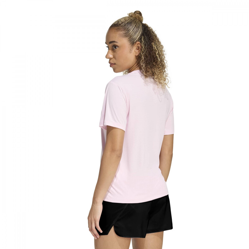 Remera Adidas Run Ess Tee W Mujer KA0229 Rosado