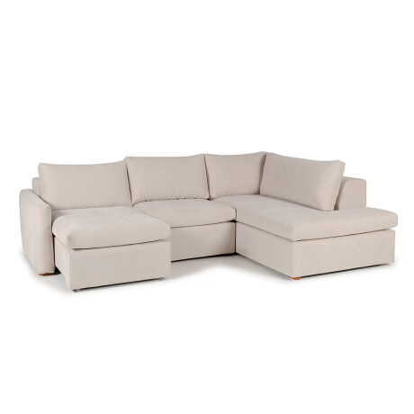 Rinconera Sevilla (Retráctil) - Tela Microfibra - Chaise derecho TC 1010 (Beige)