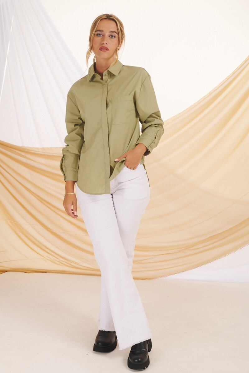 CAMISA LILAH VERDE MILITAR