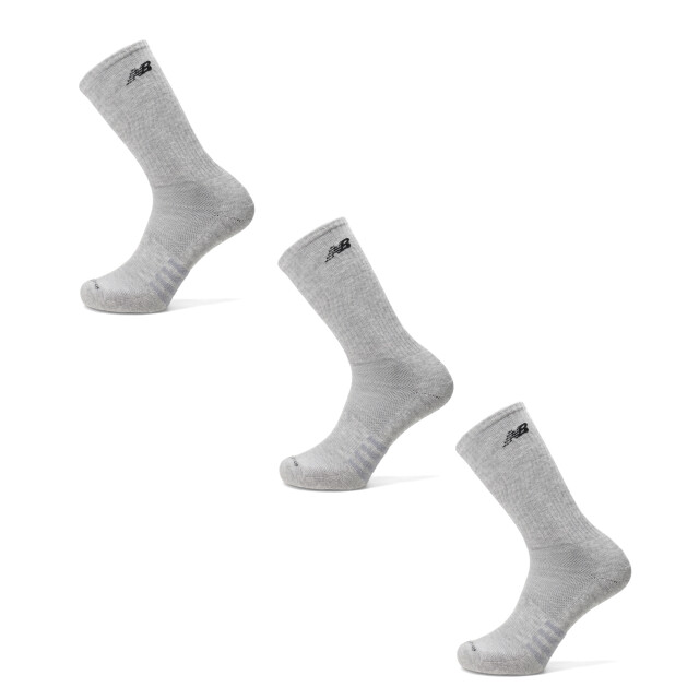 Medias Unisex New Balance Crew X3 Gris