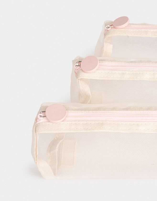 Porta Cosméticos Portacosméticos Desplegable - Rosa Viejo