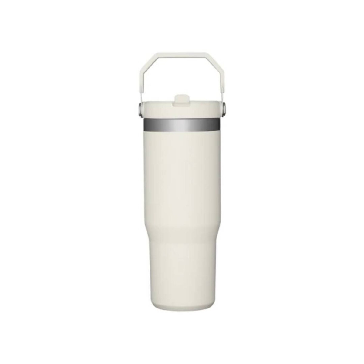 MUG TERMICO C/PICO 900ML ACERO - BLANCO 