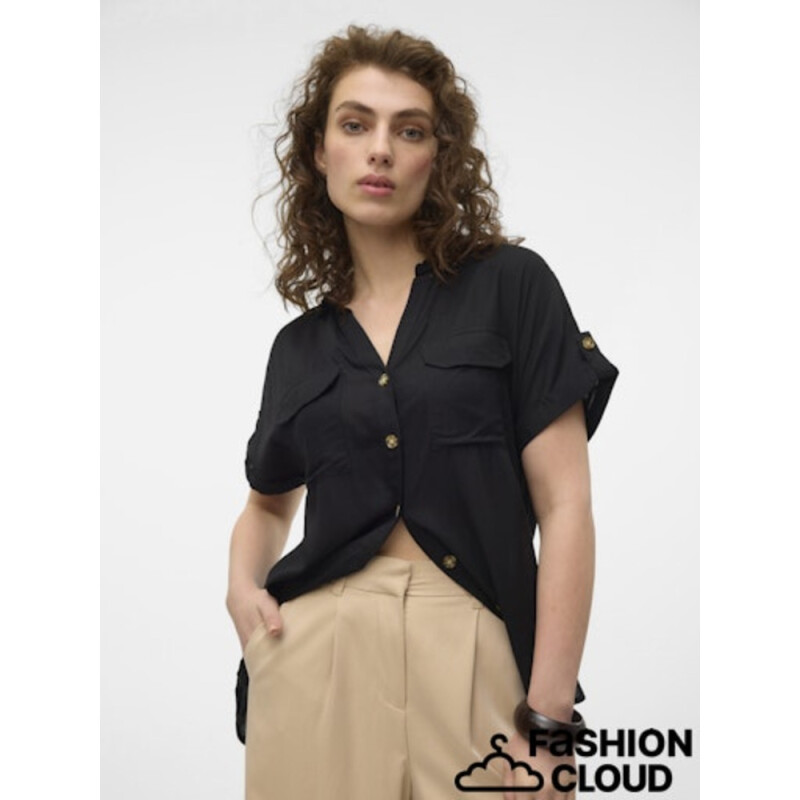 VMBUMPY SS SHIRT WVN NOOS BLACK