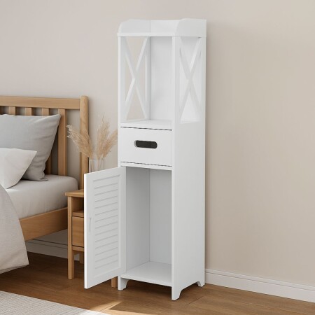 MUEBLE ORGANIZADOR BAÑO PAPEL HIGIENICO 80X20CM Blanco