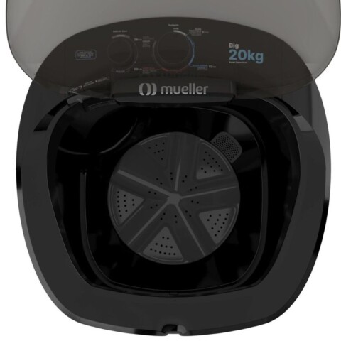 Lavarropas Mueller Big 20Kg Negro