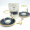 Set de té para dos personas vip cerámica Negro