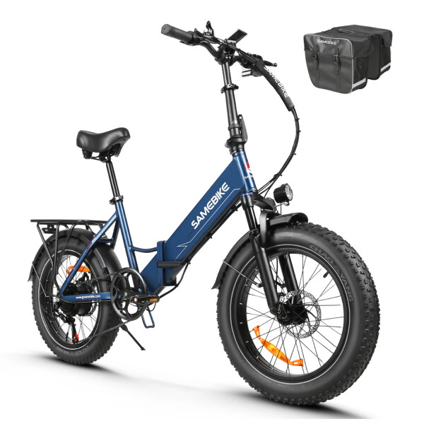 Bicicleta Eléctrica Samebike 20 Plegable 750w AZUL