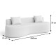 Sillón Sofá Living 3 Cuerpos Charles Compactado En Caja Beige