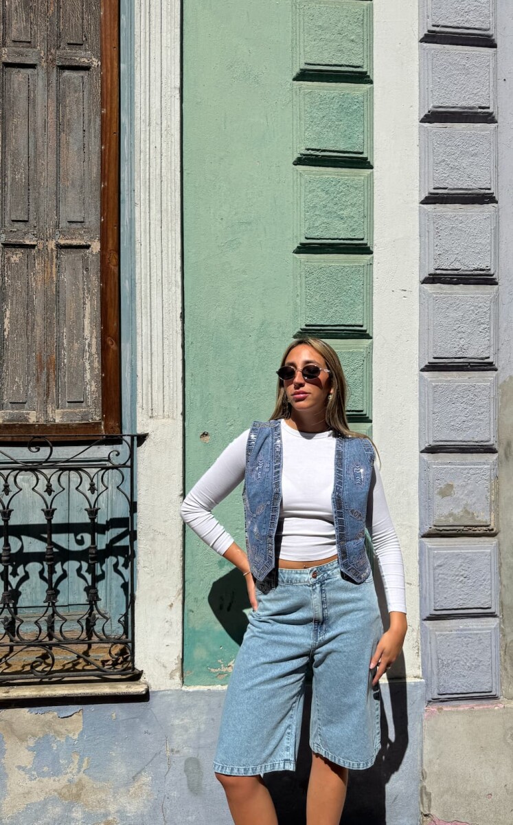 Bermuda baggy - denim 