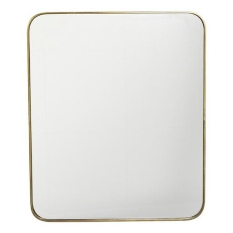 Espejo rectangular Selecta con bordes dorados redondeados 51x61cm Espejo rectangular Selecta con bordes dorados redondeados 51x61cm