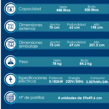 Heladera Exhibidora 500 Litros 1 Puerta Heladera Exhibidora 500 Litros 1 Puerta