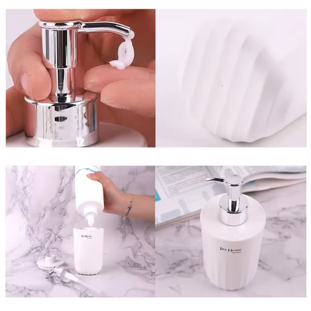 Dispensador de jabón Apoyo J&S HOME blanco Dispensador De Jabón Apoyo J&s Home Blanco