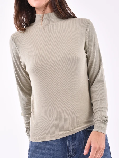 POLERA NALU VERDE GRISACEO
