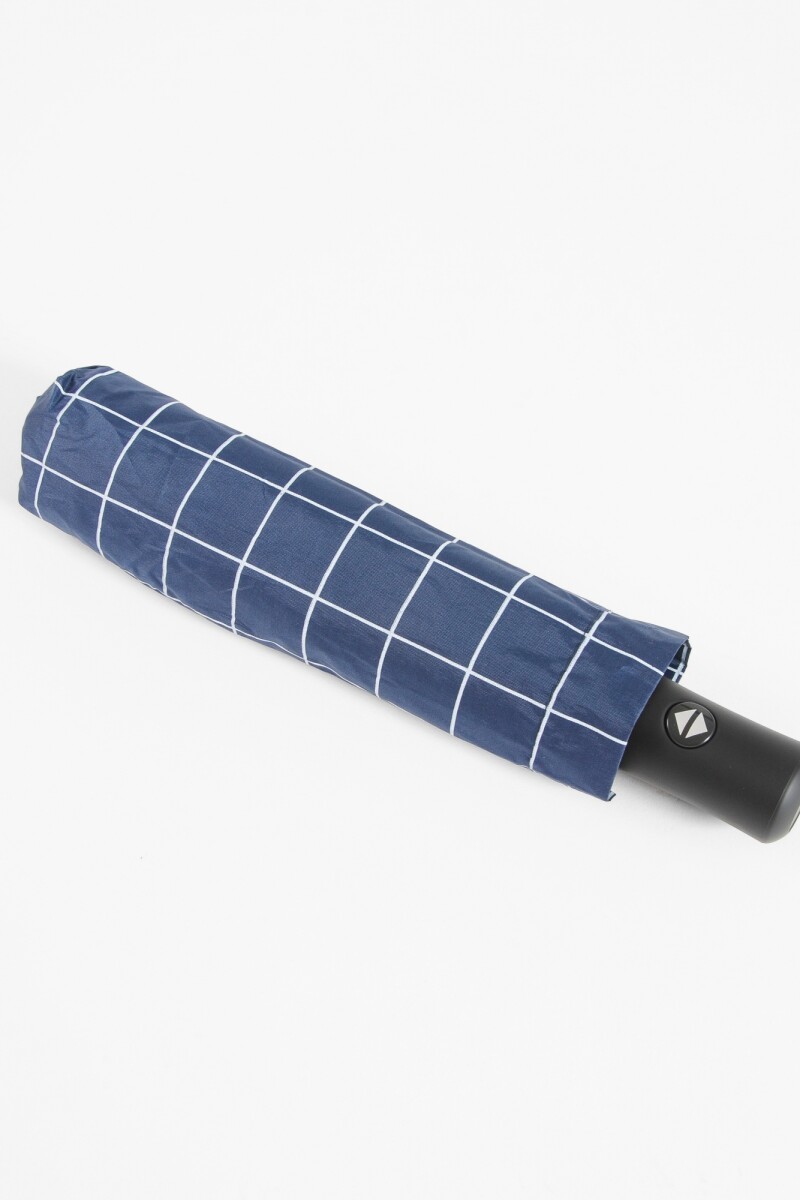 Paraguas estampa geométrica azul