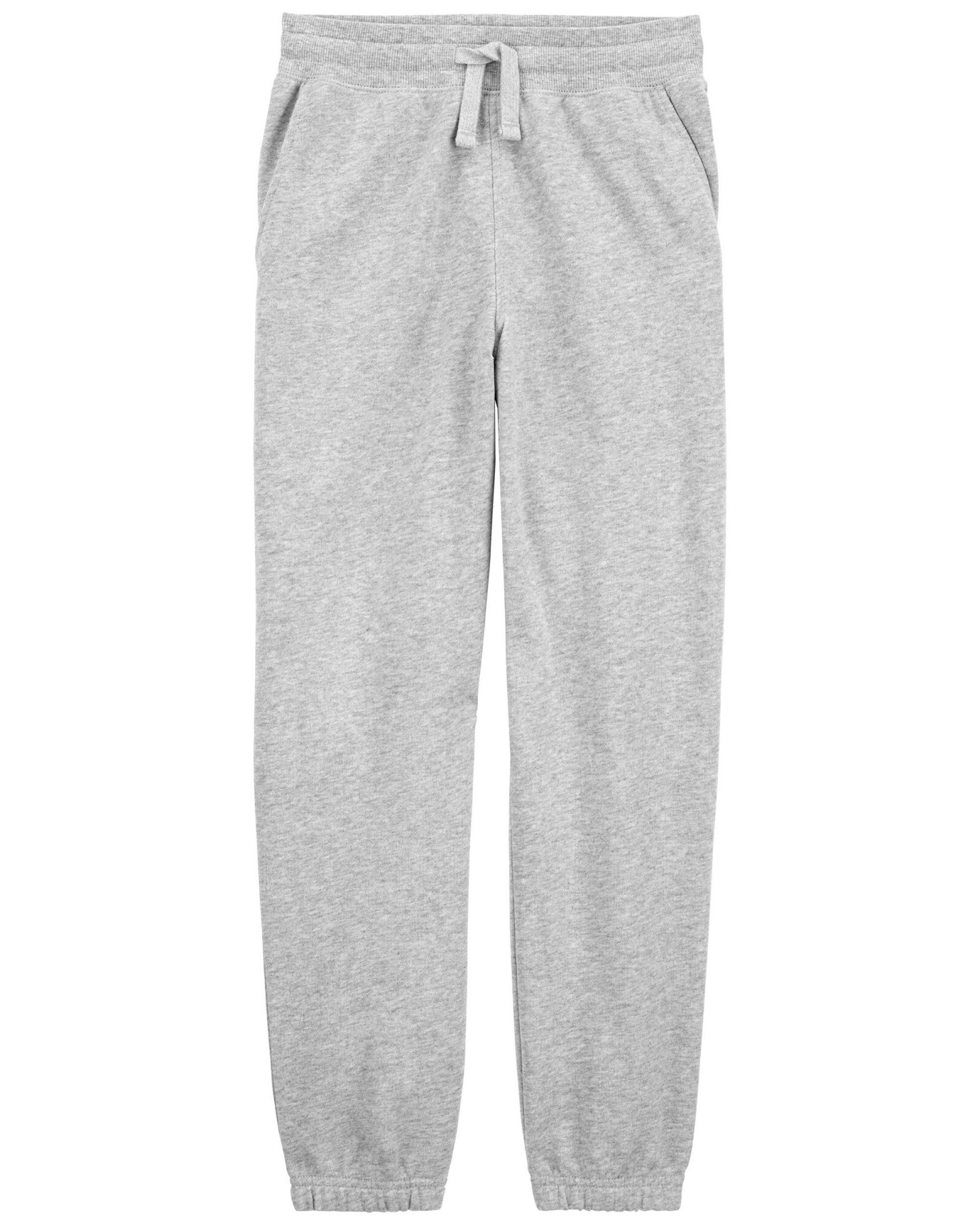 Pantalón deportivo de algodón, con logo, gris. Talles 6-14 Sin color