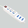 Alargue 3Schu. 3Modu.C/Llave Led.5Mts. N/a