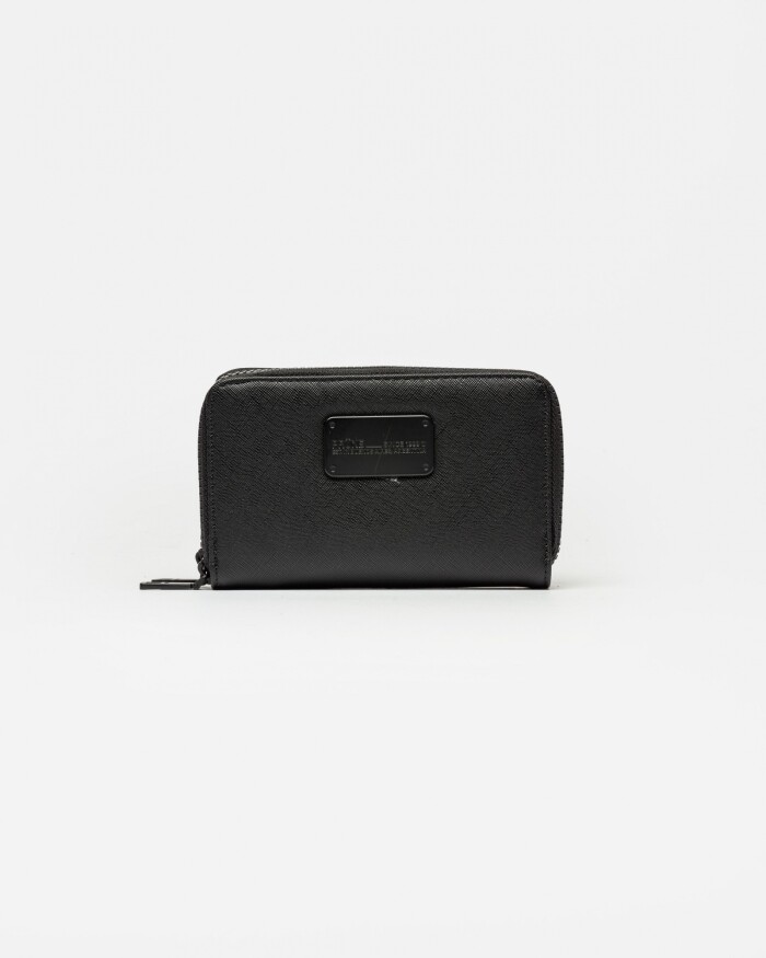 Billetera Penny en efecto cuero Negro