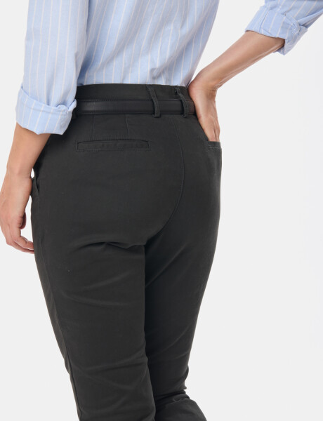 PANTALÓN CLÁSICO CON SPANDEX VERDE OSCURO