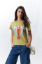 REMERA VINTAGE RAINBOW Verde Musgo