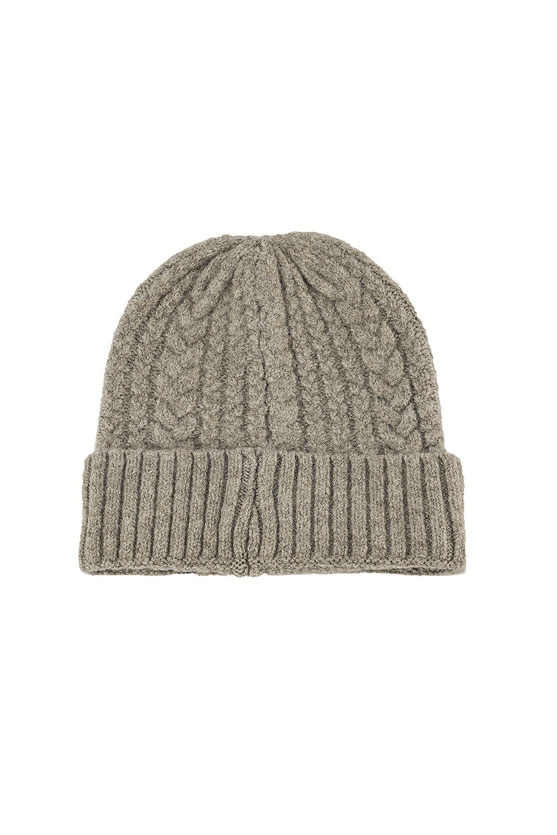 Gorro en 8 Gris