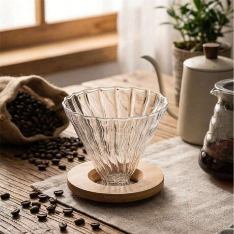 CAFETERA DE GOTEO 800ML BOROSILICATO Y BAMBU
