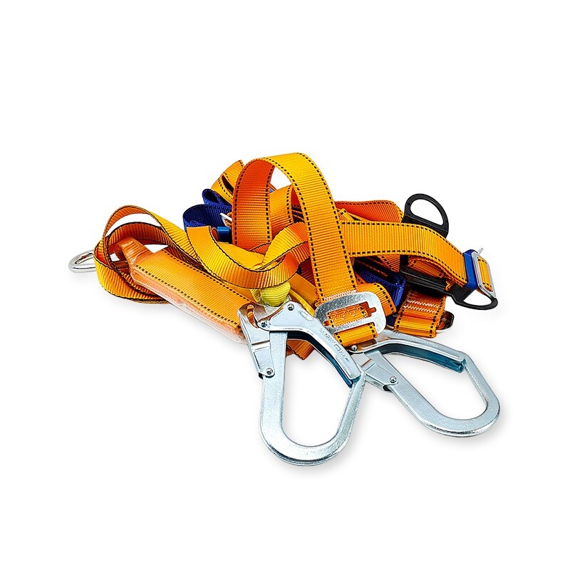 DINGQI ARNES DE SEGURIDAD + COLA DE AMARRE 2 GANCHOS ABSORBEDOR DE ENERGIA 1.95M Dingqi Arnes De Seguridad + Cola De Amarre 2 Ganchos Absorbedor De Energia 1.95m