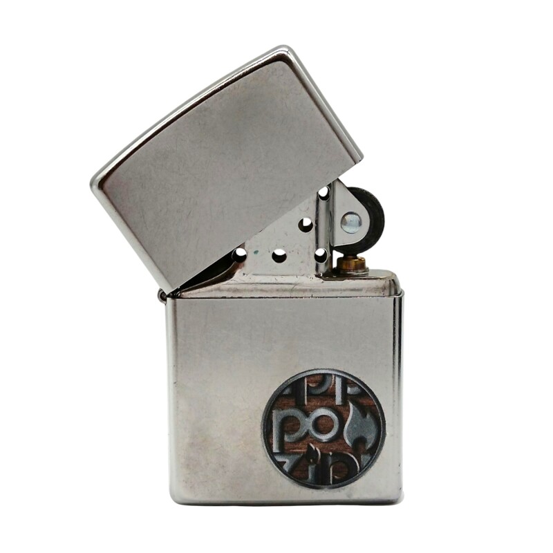 Encendedor ZIPPO 29872 Button Logo - ZP298738 plateadocombinado
