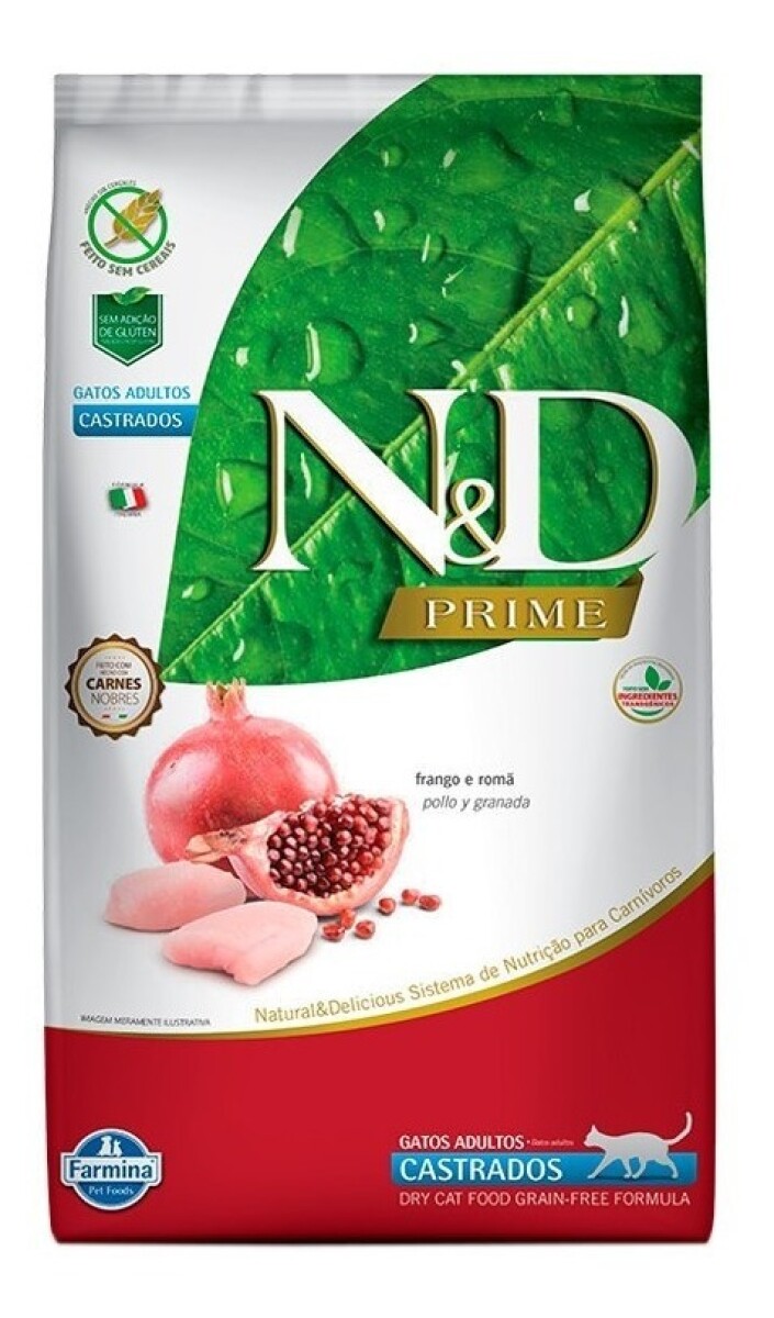 ND PRIME FELINE ADULTO CASTRADO 7,5 KG - Nd Prime Feline Adulto Castrado 7,5 Kg 