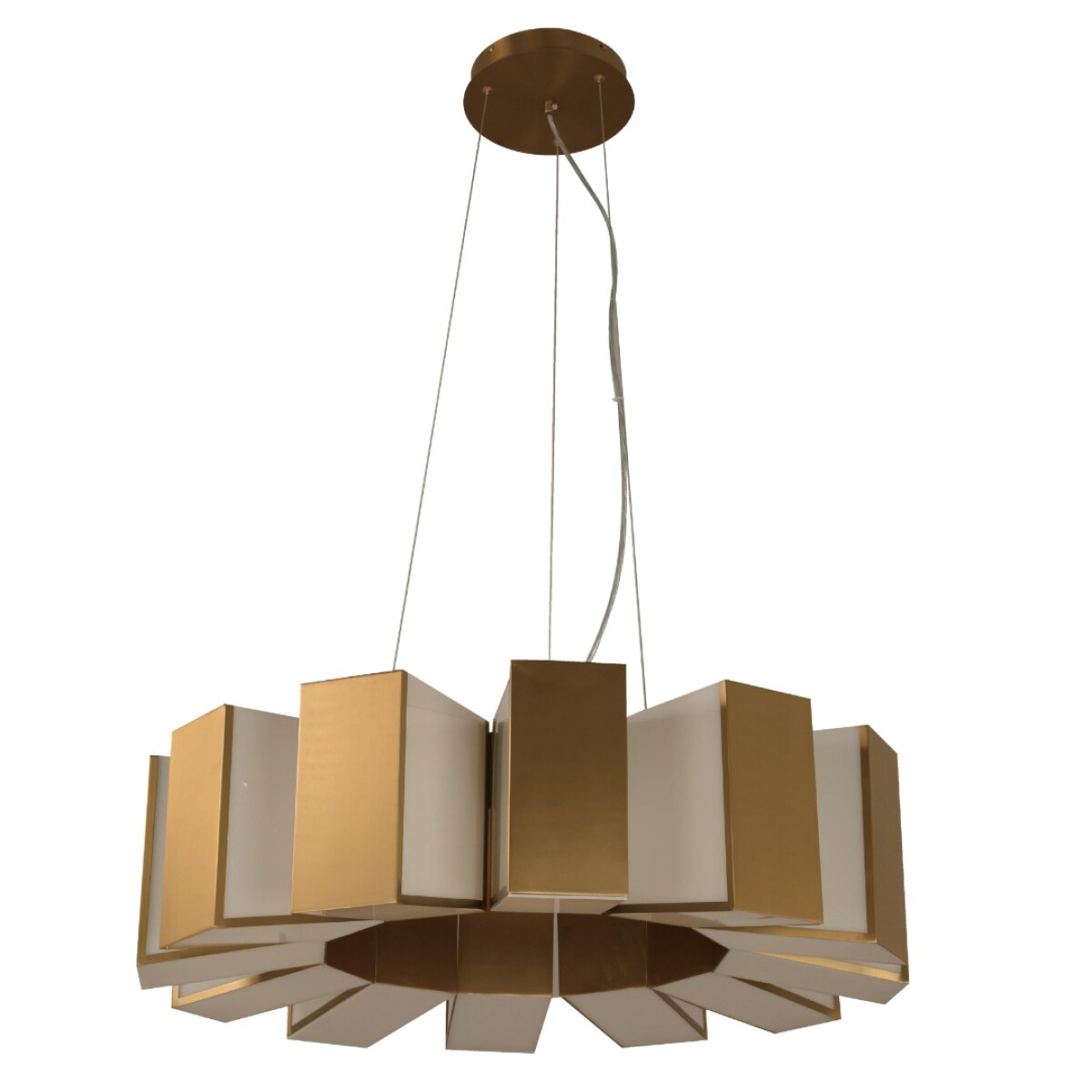 COLGANTE LED BLOCK 1L 56W 2700K BRONCE 