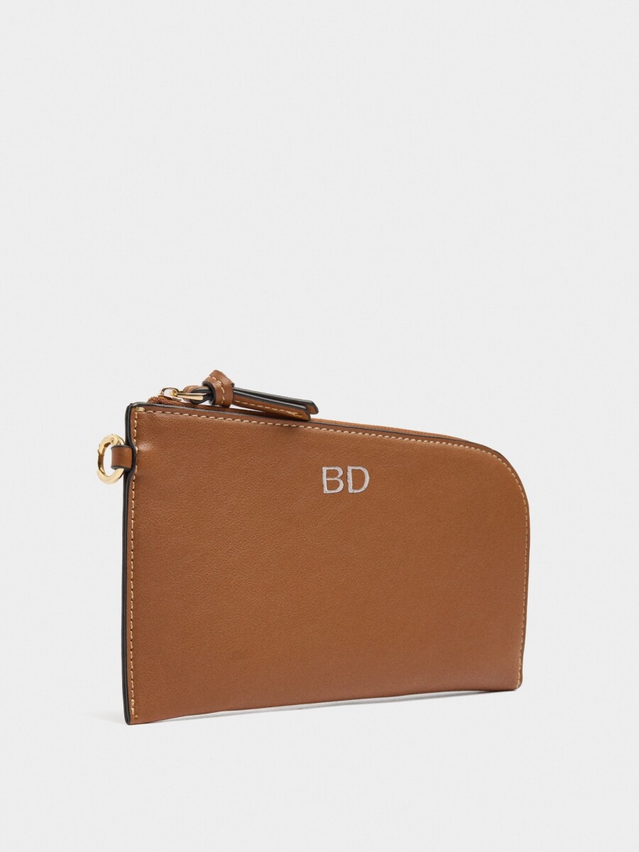 Bolso Shopper Liso Con Bolsa camel