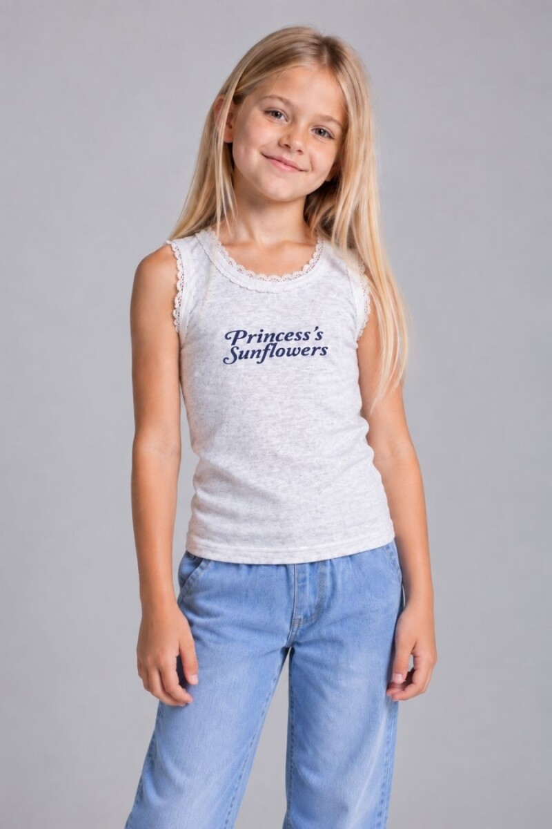 T-SHIRT COCOMIEL 8826 PRINCESS - GRIS 