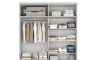 Ropero Americano PLUS 4 puertas 2 cajones - 100%MDF Blanco