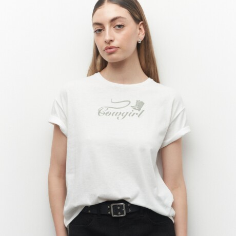 REMERA COWGIRL Blanco