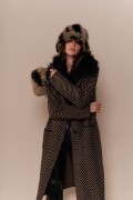 Chaqueta Teheran NEGRO Y CRUDO
