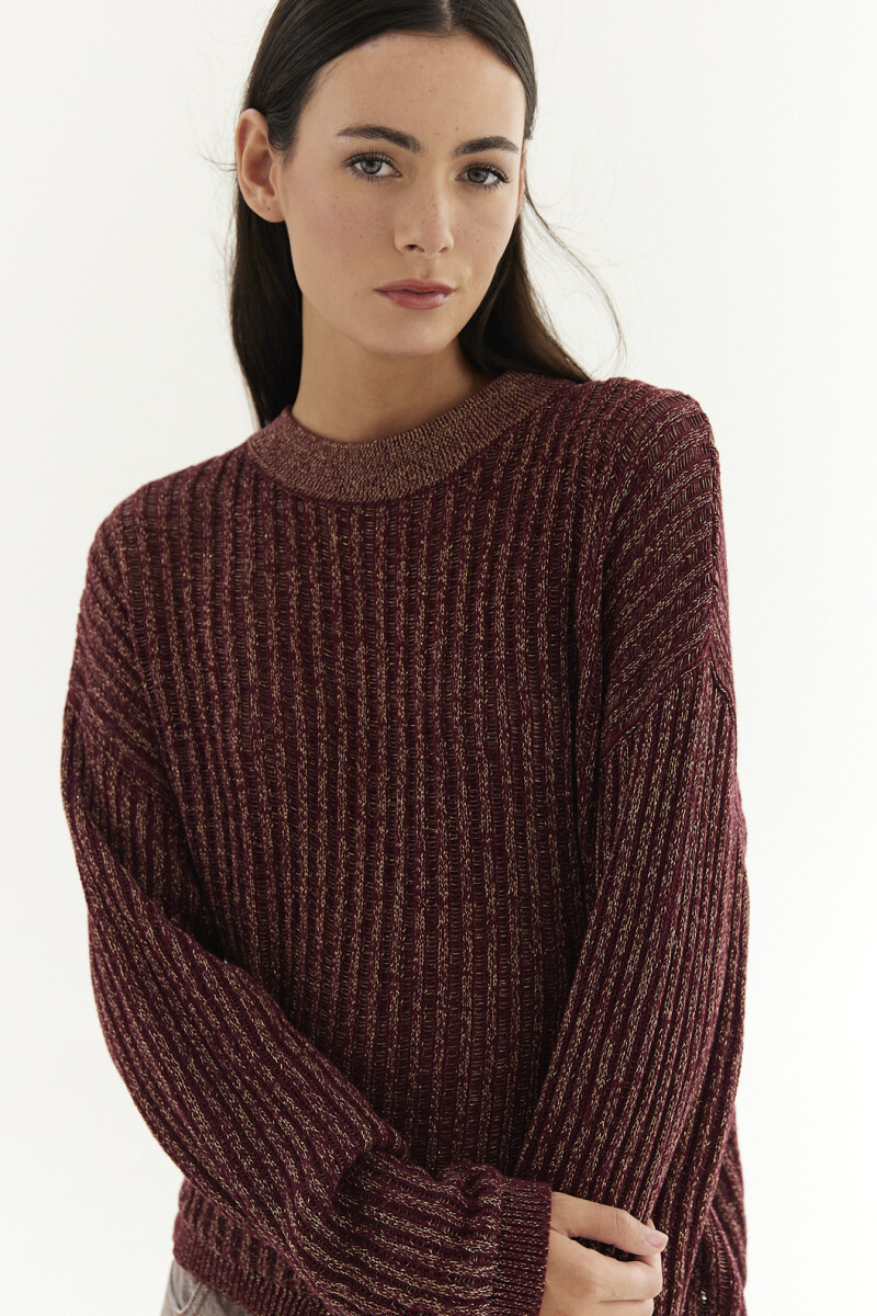 Sweater Steel Bordo