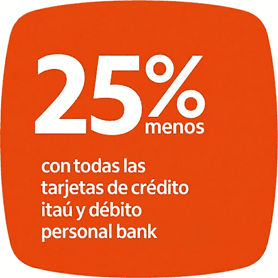 Itaú 25%OFF Todos
