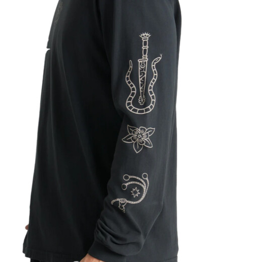 Remera Roark Icons Ls - Negro Remera Roark Icons Ls - Negro