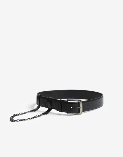 Cinturones y Fajas Cinturon Con Cadenas - Negro