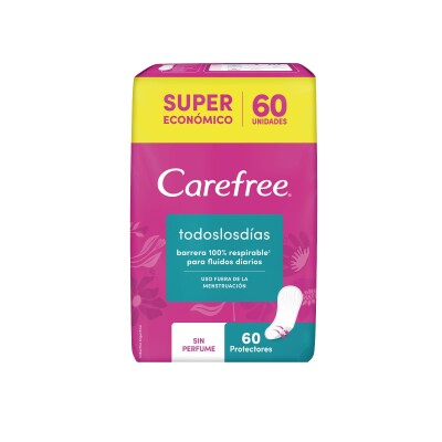 Protectores Diarios Carefree Todos Los Días 60 Uds. Protectores Diarios Carefree Todos Los Días 60 Uds.
